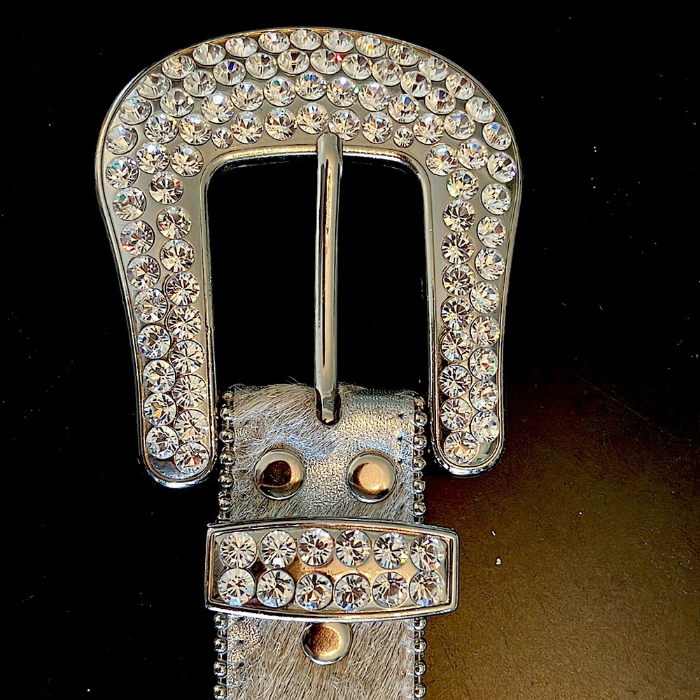 Swarovski crystals Western Belt Vintage signed by b.b. simon